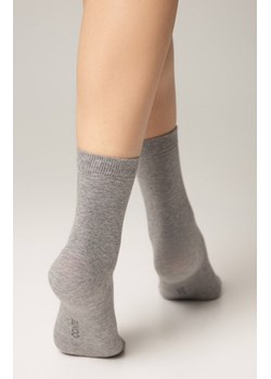 Klasyczne bawełniane skarpetki damskie szare 3DSOCKS, Kolor szary melanż, Rozmiar 38-41, Conte ze sklepu Primodo w kategorii Skarpetki damskie - zdjęcie 179537838