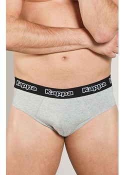 Kappa 2-pack szare slipy męskie bawełniane w sportowym stylu K1111, Kolor szary, Rozmiar S, Kappa ze sklepu Primodo w kategorii Majtki męskie - zdjęcie 179537889