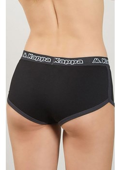 Kappa czarne szorty damskie sportowe z szeroką logowaną gumą K2170, Kolor czarny, Rozmiar S/M, Kappa ze sklepu Primodo w kategorii Majtki damskie - zdjęcie 179537928