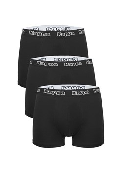 Kappa 3-pack bokserki męskie bawełniane czarne z logowaną gumą K1221, Kolor czarny, Rozmiar S, Kappa ze sklepu Intymna w kategorii Majtki męskie - zdjęcie 179538449