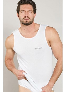 Kappa biała koszulka męska bawełniana na szerokich ramiączkach K1325, Kolor biały, Rozmiar S, Kappa ze sklepu Intymna w kategorii T-shirty męskie - zdjęcie 179538455