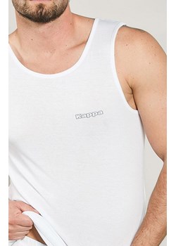 Kappa biała koszulka męska bawełniana na szerokich ramiączkach K1325, Kolor biały, Rozmiar S, Kappa ze sklepu Intymna w kategorii T-shirty męskie - zdjęcie 179538456
