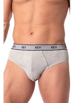 2-pack melanżowe bawełniane slipy szare MPP 222, Kolor szary melanż, Rozmiar M, Key ze sklepu Intymna w kategorii Majtki męskie - zdjęcie 179538539