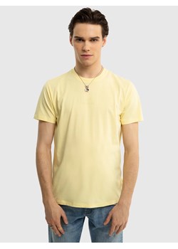 Koszulka męska bawełniana żółta Zorky 200 ze sklepu Big Star w kategorii T-shirty męskie - zdjęcie 179541898