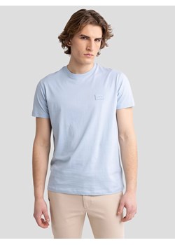 Koszulka męska z naszywką na piersi błękitna Arriser 400 ze sklepu Big Star w kategorii T-shirty męskie - zdjęcie 179546119