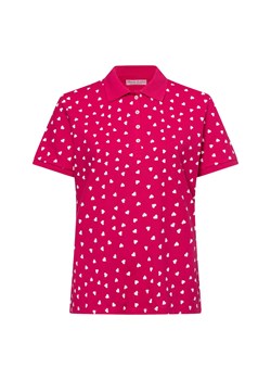 Marie Lund Damska koszulka polo Kobiety Bawełna wyrazisty róż wzorzysty ze sklepu vangraaf w kategorii Bluzki damskie - zdjęcie 179568996