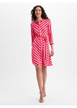 Y.A.S Piosenka oj bluzce - YASSavanna Kobiety wiskoza różowy w paski ze sklepu vangraaf w kategorii Sukienki - zdjęcie 179569018