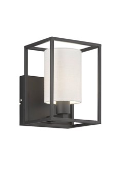 FISCHER &amp; HONSEL Lampa ścienna &quot;Gilli&quot; w kolorze kremowo-czarnym - 16,5 x 22 cm ze sklepu Limango Polska w kategorii Lampy ścienne - zdjęcie 179574036