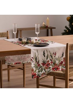 Mint Rugs Bieżnik "Christmas Angel" w kolorze biało-czerwonym ze sklepu Limango Polska w kategorii Obrusy i bieżniki - zdjęcie 179574068