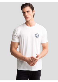 Koszulka męska bawełniana z haftem na piersi biała Reager 100 ze sklepu Big Star w kategorii T-shirty męskie - zdjęcie 179580858