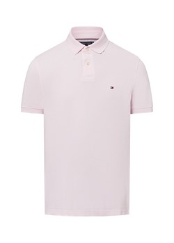 Tommy Hilfiger Męska koszulka polo Mężczyźni Bawełna różowy jednolity ze sklepu vangraaf w kategorii T-shirty męskie - zdjęcie 179585528