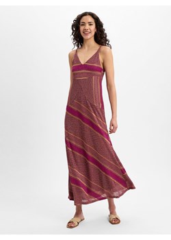 Marie Lund Damska sukienka na co dzień Kobiety różowe złoto wzorzysty ze sklepu vangraaf w kategorii Sukienki - zdjęcie 179585548