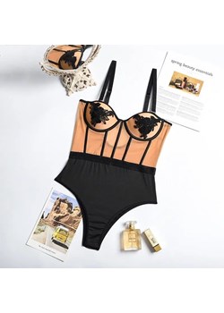 Body gorsetowe - Beżowy S ze sklepu Intimica.pl w kategorii Body damskie - zdjęcie 179587199
