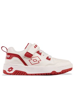 Buty dziecięce Lotto Awery K 2600090K-1030 - biało-czerwone ze sklepu streetstyle24.pl w kategorii Buty sportowe dziecięce - zdjęcie 179598008