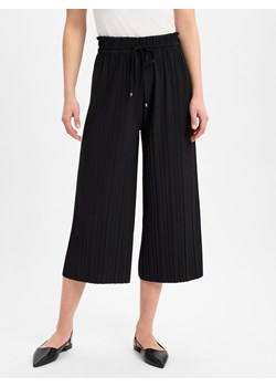 s.Oliver BLACK LABEL Damskie spodnie materiałowe Kobiety czarny jednolity ze sklepu vangraaf w kategorii Spodnie damskie - zdjęcie 179599058