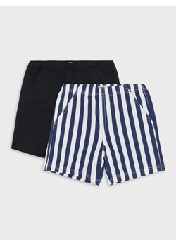 Sinsay - Bawełniane szorty 2 pack - kremowy ze sklepu Sinsay w kategorii Spodenki chłopięce - zdjęcie 179601946