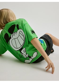 Reserved - Bawełniany t-shirt Mickey Mouse - jasnozielony ze sklepu Reserved w kategorii T-shirty chłopięce - zdjęcie 179602618