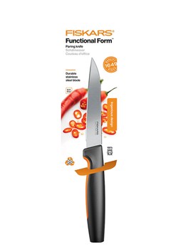 Fiskars Nóż w kolorze czarnym do warzyw - dł. 22,8 cm ze sklepu Limango Polska w kategorii Noże kuchenne - zdjęcie 179604277