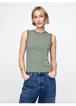 GAP Top w kolorze khaki ze sklepu Limango Polska w kategorii Bluzki damskie - zdjęcie 179605286