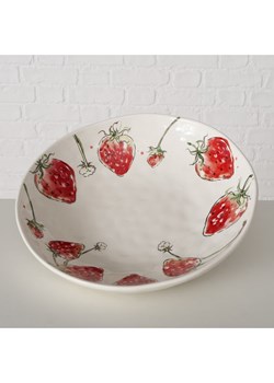 Boltze Miska &quot;Strawberry&quot; w kolorze czerwono-białym na owoce - Ø 34 cm ze sklepu Limango Polska w kategorii Miski - zdjęcie 179605639