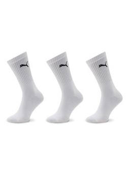 Puma Zestaw 3 par wysokich skarpet unisex 907940 02 Biały ze sklepu MODIVO w kategorii Skarpetki damskie - zdjęcie 179615396