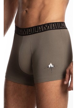 2-pack bokserki męskie M-1058SZG, Kolor czarny-khaki, Rozmiar L, LAMA ze sklepu Primodo w kategorii Majtki męskie - zdjęcie 179629245
