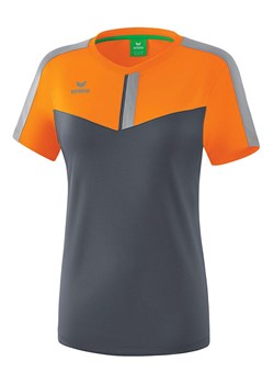 erima Koszulka sportowa &quot;Squad&quot; w kolorze pomarańczowo-antracytowym ze sklepu Limango Polska w kategorii Bluzki damskie - zdjęcie 179629408