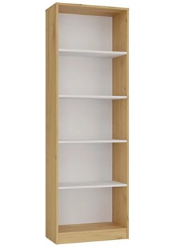 Nowoczesny regał z 5 półkami dąd artisan + biały L8-S70 ze sklepu Edinos.pl w kategorii Regały i witryny - zdjęcie 179630057