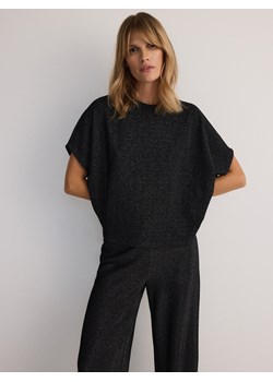 Reserved - Bluzka z metalizowaną nicią - czarny ze sklepu Reserved w kategorii Bluzki damskie - zdjęcie 179631039