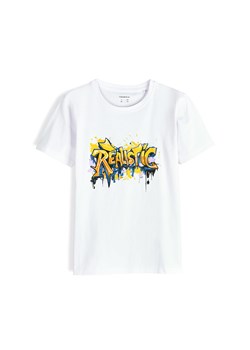 GATE Bawełniana koszulka z nadrukiem 8Y ze sklepu gateshop w kategorii T-shirty chłopięce - zdjęcie 179631237