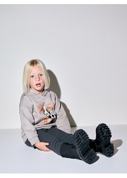 Reserved - Prążkowane legginsy - ciemnoszary ze sklepu Reserved w kategorii Spodnie dziewczęce - zdjęcie 179644406