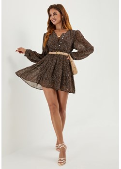 Sukienka babydoll z długimi bufiastymi rękawami ze sklepu Jacinshop w kategorii Sukienki - zdjęcie 179645276