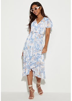 Sukienka z krótkim rękawem i dekoltem V-neck ze sklepu Jacinshop w kategorii Sukienki - zdjęcie 179646575