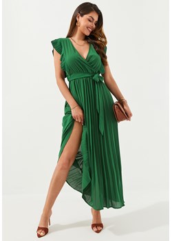 Sukienka na szerokich ramiączkach z dekoltem V-neck ze sklepu Jacinshop w kategorii Sukienki - zdjęcie 179646856