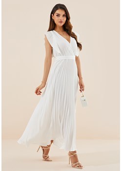 Sukienka na szerokich ramiączkach z dekoltem V-neck ze sklepu Jacinshop w kategorii Sukienki - zdjęcie 179646859