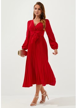 Sukienka z długim rękawem elegancka rozkloszowana ze sklepu Jacinshop w kategorii Sukienki - zdjęcie 179646966