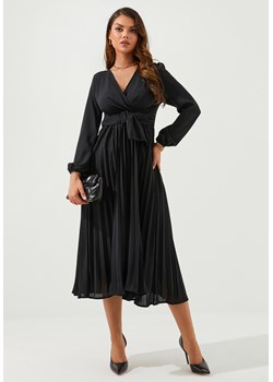 Sukienka z długim rękawem elegancka rozkloszowana ze sklepu Jacinshop w kategorii Sukienki - zdjęcie 179646968
