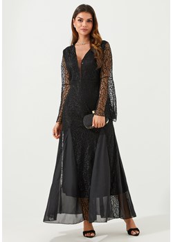 Suknia balowa maxi z ażurowym rękawem ze sklepu Jacinshop w kategorii Sukienki - zdjęcie 179648377
