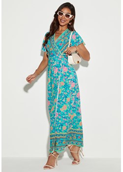 Sukienka maxi z krótkim rękawem w stylu boho ze sklepu Jacinshop w kategorii Sukienki - zdjęcie 179648568