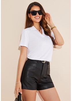 Koszulka polo z krótkim rękawem i kieszenią - id: 2301200695 - marki Jacinshop - 179649905 Koszulka polo z krótkim rękawem i kieszenią ze sklepu Jacinshop w kategorii Bluzki damskie - zdjęcie 179649905