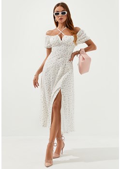 Sukienka maxi romantyczna z krótkim rękawem ze sklepu Jacinshop w kategorii Sukienki - zdjęcie 179649929