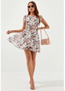 Sukienka bez rękawów mini w kwiaty ze sklepu Jacinshop w kategorii Sukienki - zdjęcie 179650635