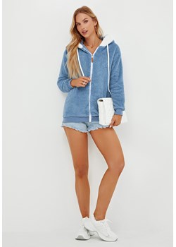 Bluza z długim rękawem zapinana miękka ze sklepu Jacinshop w kategorii Bluzy damskie - zdjęcie 179650668