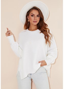 Bluza z długim szerokim rękawem i luźnym dekoltem ze sklepu Jacinshop w kategorii Bluzki damskie - zdjęcie 179650889