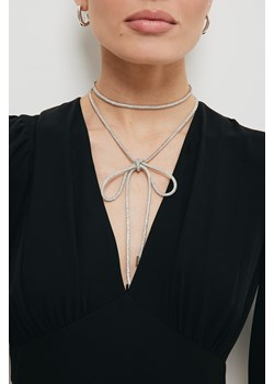 Wiązany naszyjnik typu choker - srebrny ze sklepu Cudmoda w kategorii Naszyjniki - zdjęcie 179652258
