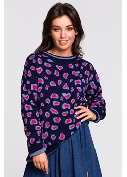 Sweter w lamparcie cętki - model 1 ze sklepu Cudmoda w kategorii Swetry damskie - zdjęcie 179652638