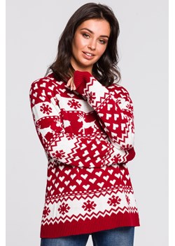 Sweter z motywem świątecznym - model 1 ze sklepu Cudmoda w kategorii Swetry damskie - zdjęcie 179653435