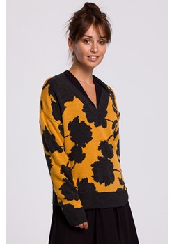 Sweter w kwiaty - model 3 ze sklepu Cudmoda w kategorii Swetry damskie - zdjęcie 179656065