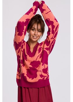 Sweter w kwiaty - model 4 ze sklepu Cudmoda w kategorii Swetry damskie - zdjęcie 179656066