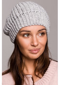 Stylowy ciepły beret - szary ze sklepu Cudmoda w kategorii Czapki zimowe damskie - zdjęcie 179656089